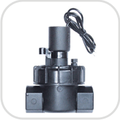 irrigation plastic solenoid valve with manual over ride and flow control