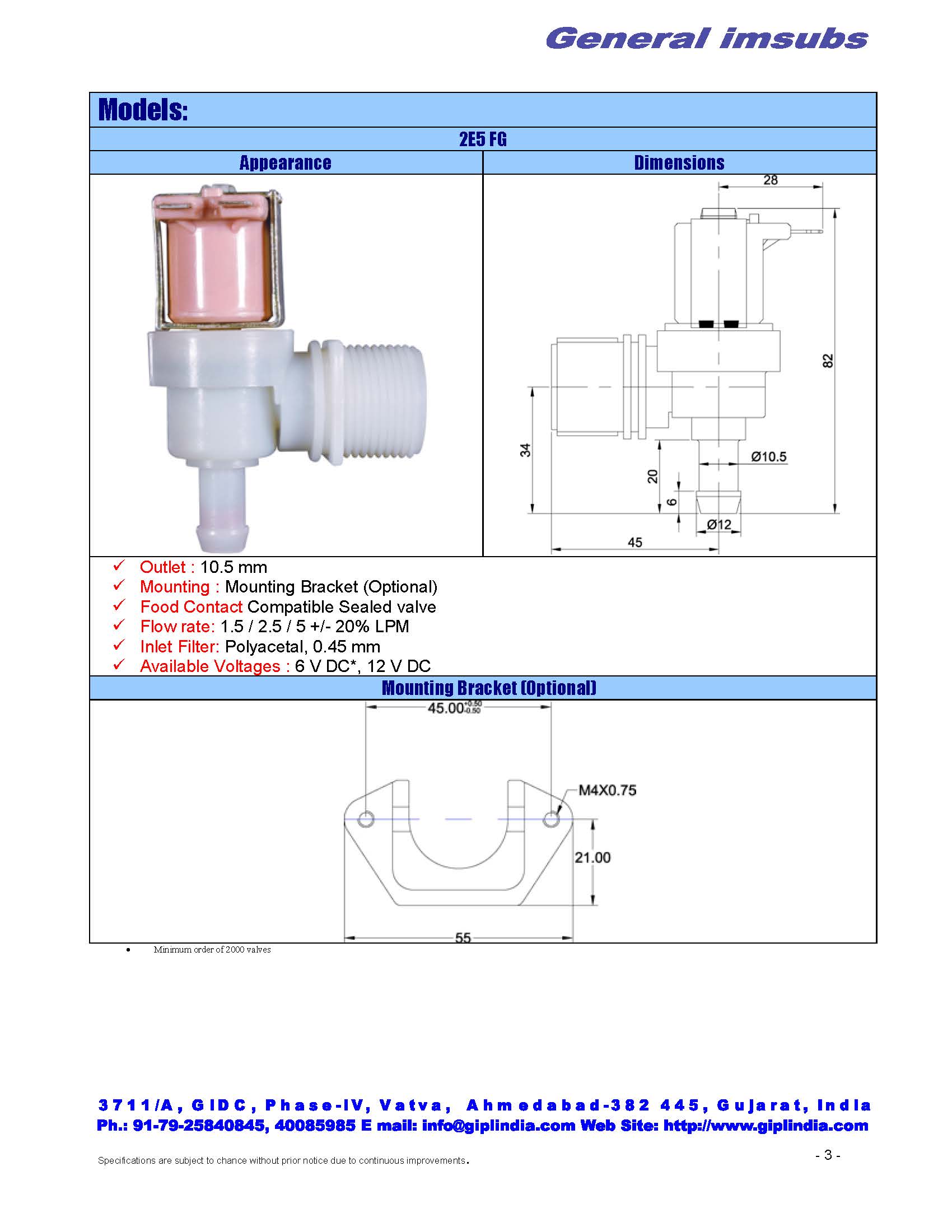 solenoid valve for aqua guard