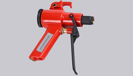 ergonomic gun for various compressed air saving blow nozzles
